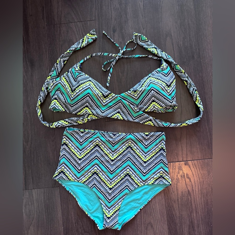 Aerie Chevron Pattern Bikini Set